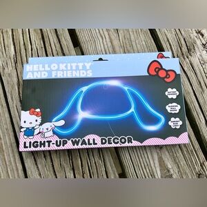 NEW Sanrio Character Cinnamoroll Blue Light Up Wall Decoration White Dog Gift